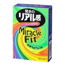 Латексные презервативы без спермонакопителя Sagami Miracle Fit, розовые, 5 шт Латексные презервативы без спермонакопителя Sagami Miracle Fit, розовые, 5 шт