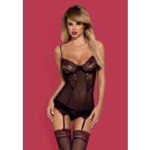 Корсет и стринги Obsessive Musca, S\M. Нет в наличии Корсет и стринги Obsessive Musca, S\M