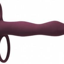 Вибронасадка для двойного проникновения Lola Games Pure Passion Flirtini, бордовая