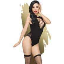 Боди с чулками в мелкую сетку Penthouse Hotter Than Hell XL, черное. Нет в наличии Боди с чулками в мелкую сетку Penthouse Hotter Than Hell XL, черное