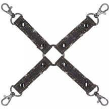 Крестообразный фиксатор Shots Ouch! Roughend Denim Style для оков, черный. Нет в наличии Крестообразный фиксатор Shots Ouch! Roughend Denim Style для оков, черный