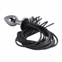 Анальная пробка Sitabella с плетью, серебристая. Нет в наличии Анальная пробка Sitabella с плетью, серебристая