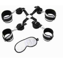 Комплект Бондажа Under The Bed Restraints Kit черный с серым Комплект Бондажа Under The Bed Restraints Kit черный с серым