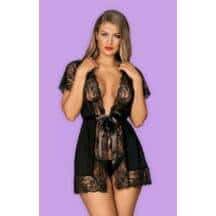 Пеньюар Obsessive Лува, S/M. Нет в наличии Пеньюар Obsessive Лува, S/M