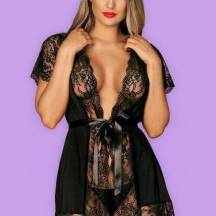 Пеньюар Obsessive Лува, S/M