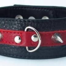 Ошейник из кожи с шипами