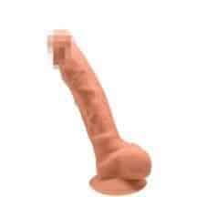 Фаллоимитатор с мошонкой Adrien Lastic SileXD Model 1 17.5 см, смуглый Фаллоимитатор с мошонкой Adrien Lastic SileXD Model 1 17.5 см, смуглый