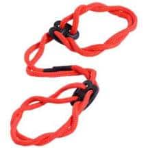 Оковы веревочные на ноги Toyfa Theatre, красные