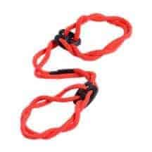 Оковы веревочные на ноги Toyfa Theatre, красные