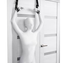 Подвесные наручники на дверь Anonymo by Toyfа, черные с серебристым. Нет в наличии Подвесные наручники на дверь Anonymo by Toyfа, черные с серебристым