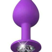 Анальная пробка со стразом Pipedream Fantasy For Her Little Gem, Medium, фиолетовый
