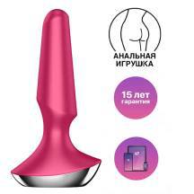 Анальная вибропробка Satisfyer Plug-ilicious 2, ягодный. Нет в наличии Анальная вибропробка Satisfyer Plug-ilicious 2, ягодный
