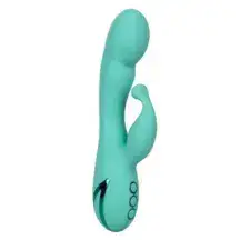 Вибратор-кролик CalExotics California Dreaming Tahoe Temptation, бирюзовый