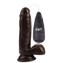 Вибратор CNT Dick Buddies: Buzzing Stud Realistic 17 см, коричневый
