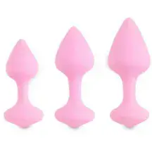 Набор анальных пробок FeelzToys Bibi, розовый