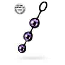 Вагинальные шарики тройные Toyfa A-Toys Pleasure Balls, фиолетовый