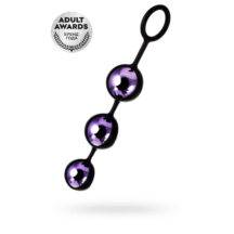 Вагинальные шарики тройные Toyfa A-Toys Pleasure Balls, фиолетовый