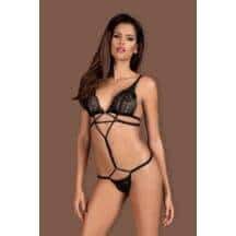 Боди Obsessive Mixty teddy, Чёрный, L/XL