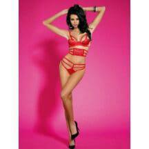 Комплект из 3 предметов Hot Woman, красный, S-M