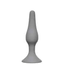 Анальная пробка Lola Games Back Door Slim Anal Plug M, серая Анальная пробка Lola Games Back Door Slim Anal Plug M, серая