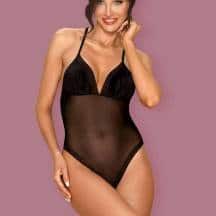 Боди Obsessive Alifini teddy, Чёрный, S/M