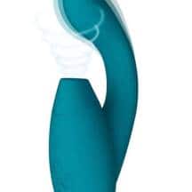 Вибратор с вакуумно-волновым стимулятором клитора Womanizer Duo 2, бирюзовый