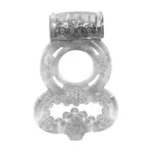 Виброкольцо с подхватом мошонки Lola Games Rings! Treadle, бесцветное