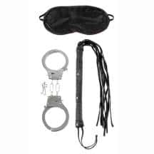 Набор Pipedream Lover's Fantasy (наручники, маска, плетка), черный Набор Pipedream Lover's Fantasy (наручники, маска, плетка), черный