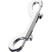 Карабин двусторонний Toyfa Metal, серебристый