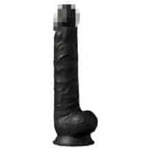 Фаллоимитатор с мошонкой SilexD Model 1 38 см, черный