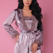 Пеньюар, Сорочка  и Трусики LivCo Corsetti "Jacqueline", сиреневый L/XL