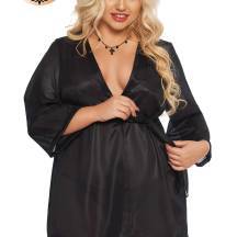 Пеньюар SoftLine Collection Ramona, черный, XXXL