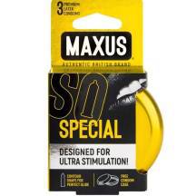 Презервативы точечно-ребристые Maxus Special, 3 шт