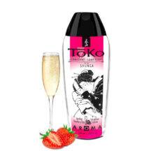 Оральный лубрикант Shunga Toko Aroma Клубника с шампанским на водной основе, 165 мл