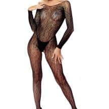 Боди-комбинезон Amor El Leopard с открытым доступом S/L, черный. Нет в наличии Боди-комбинезон Amor El Leopard с открытым доступом S/L, черный