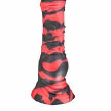 Фаллоимитатор EraSexa Пони L+, 26 см, красно-чёрный