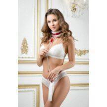 Ошейник из натуральной кожи с нежным мехом БДСМ арсенал, красный. Нет в наличии Ошейник из натуральной кожи с нежным мехом БДСМ арсенал, красный