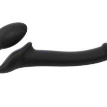 Гибкий страпон Strap-on-me Semi-Realistic S, черный