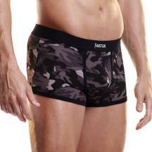 Камуфляжные мужские боксеры на узкой резинке Hustler Lingerie, M