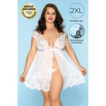 Комплект комбинация и стринги Candy Girl Stella белый, 2XL
