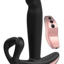 Вибромассажер простаты с нагревом и пультом ДУ ML Creation Remote Hunter, чёрный 