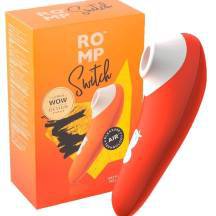 Вакуумный стимулятор клитора Romp Switch, оранжевый. Нет в наличии Вакуумный стимулятор клитора Romp Switch, оранжевый
