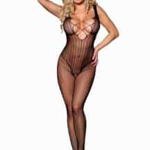 Боди-комбинезон Sunspice с глубоким декольте и доступом OS, черный