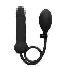 Фаллоимитатор с грушей Shots Ouch Inflatable Silicone Dong, черный. Нет в наличии Фаллоимитатор с грушей Shots Ouch Inflatable Silicone Dong, черный