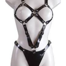 Сбруя черная из кожаных ремней. Нет в наличии Сбруя черная из кожаных ремней