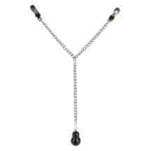 Зажимы для сосков с утяжелителем CalExotics Nipple Play, серебристый