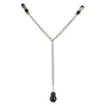 Зажимы для сосков с утяжелителем CalExotics Nipple Play, серебристый