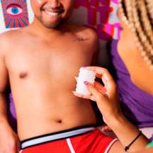 Мастурбатор двухсторонний Romp Mosh, белый Мастурбатор двухсторонний Romp Mosh, белый