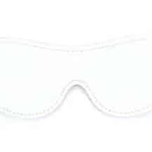 Маска BDSM Арсенал из натуральной кожи, белая