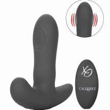 Вибромассажер простаты с двухсторонней осцилляцией и пультом ДУ CalExotics Eclipse Dual Pulsating Probe, темно-серый. Нет в наличии Вибромассажер простаты с двухсторонней осцилляцией и пультом ДУ CalExotics Eclipse Dual Pulsating Probe, темно-серый